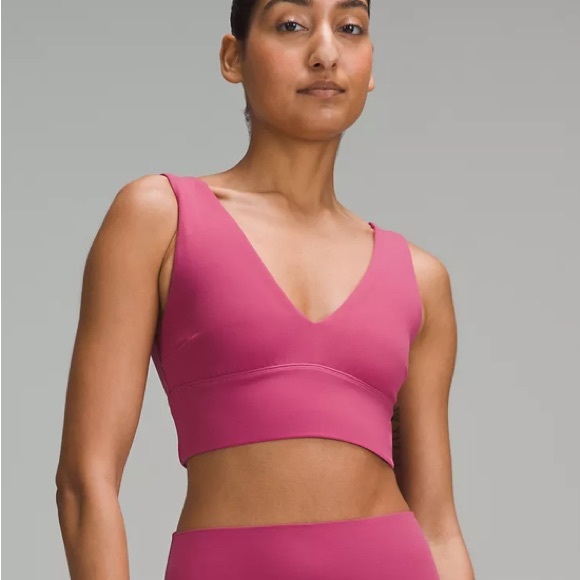 🆕Lululemon Align V-Neck Bra, A/B Cup Size 6 in Washed Mauve - Picture 14 of 15